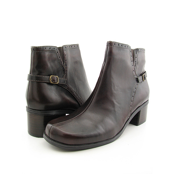 NATURALIZER Silver Ankle Boots Brown