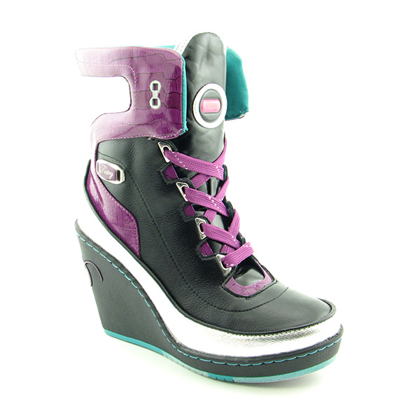 PASTRY Cooky Boots Calf Shoes Purple Womens