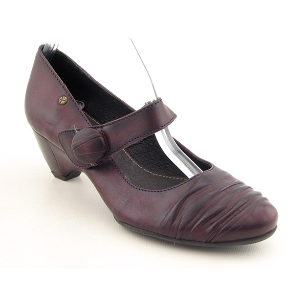 Pikolinos Ginebra Mary Janes Shoes Burgundy Womens