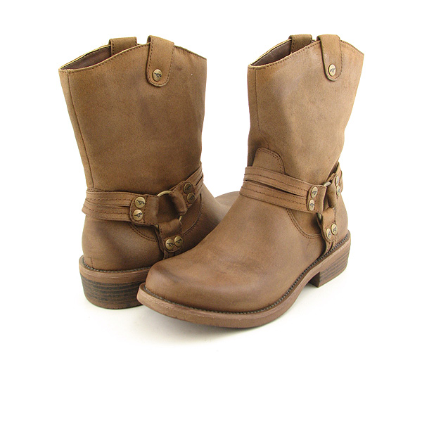 ROCKET DOG Rancher Boots Cowboy Shoes Brown Womens