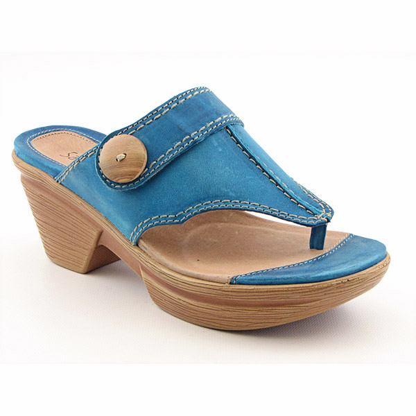 SANITA Nikka Sandal Wedges Shoes Blue Womens Sandal