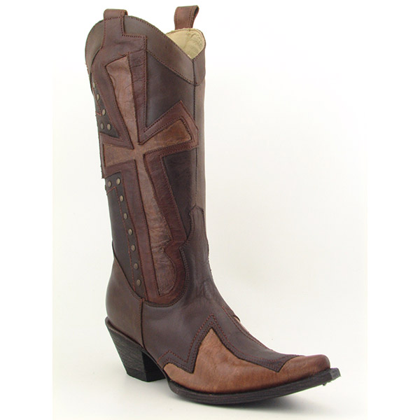 Stetson 6102-0306 Cross Boot Boots Cowboy Shoes Brown
