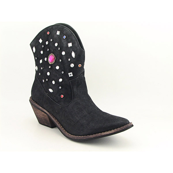 Wanted Autry Boots Cowboy Shoes Black Womens