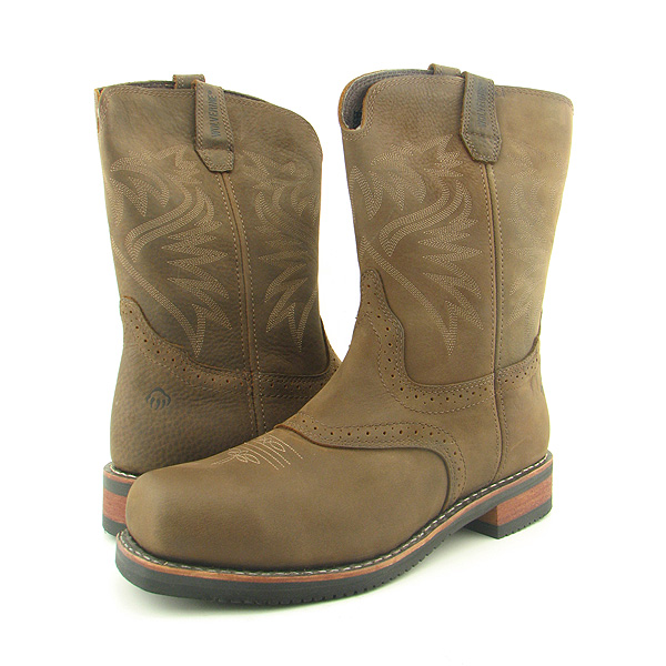 WOLVERINE W02391 Lonestar Well X Wide Boots Cowboy Shoes Brown Mens