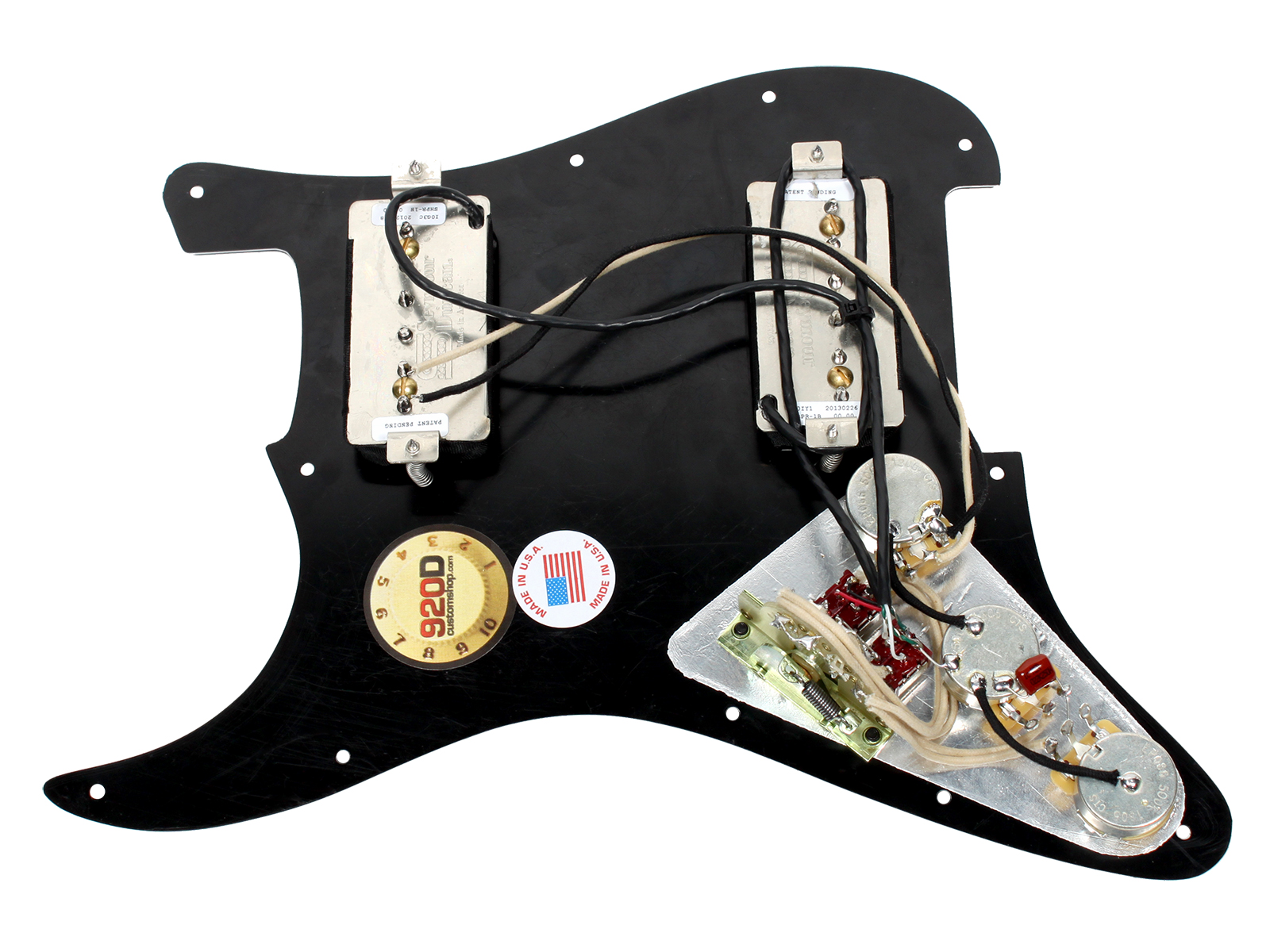 920D Custom Shop Loaded Pickguard Duncan P-Rails HH Dual ... fishman pickup wiring diagram 