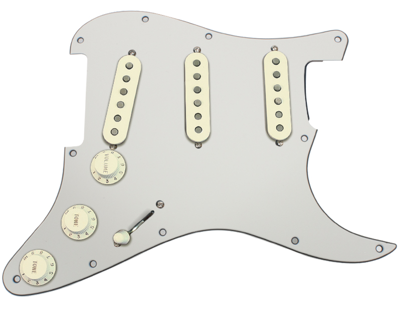 Fender Original '57/'62 Strat Loaded Pickguard Parchment / Aged White