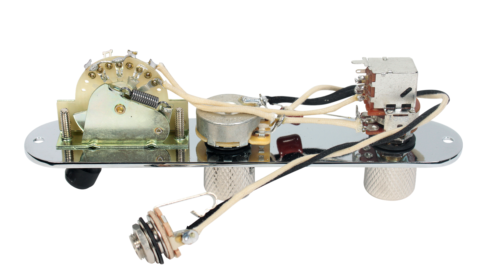 Fender Telecaster Loaded 3 Way Control Plate w Push Pull Series