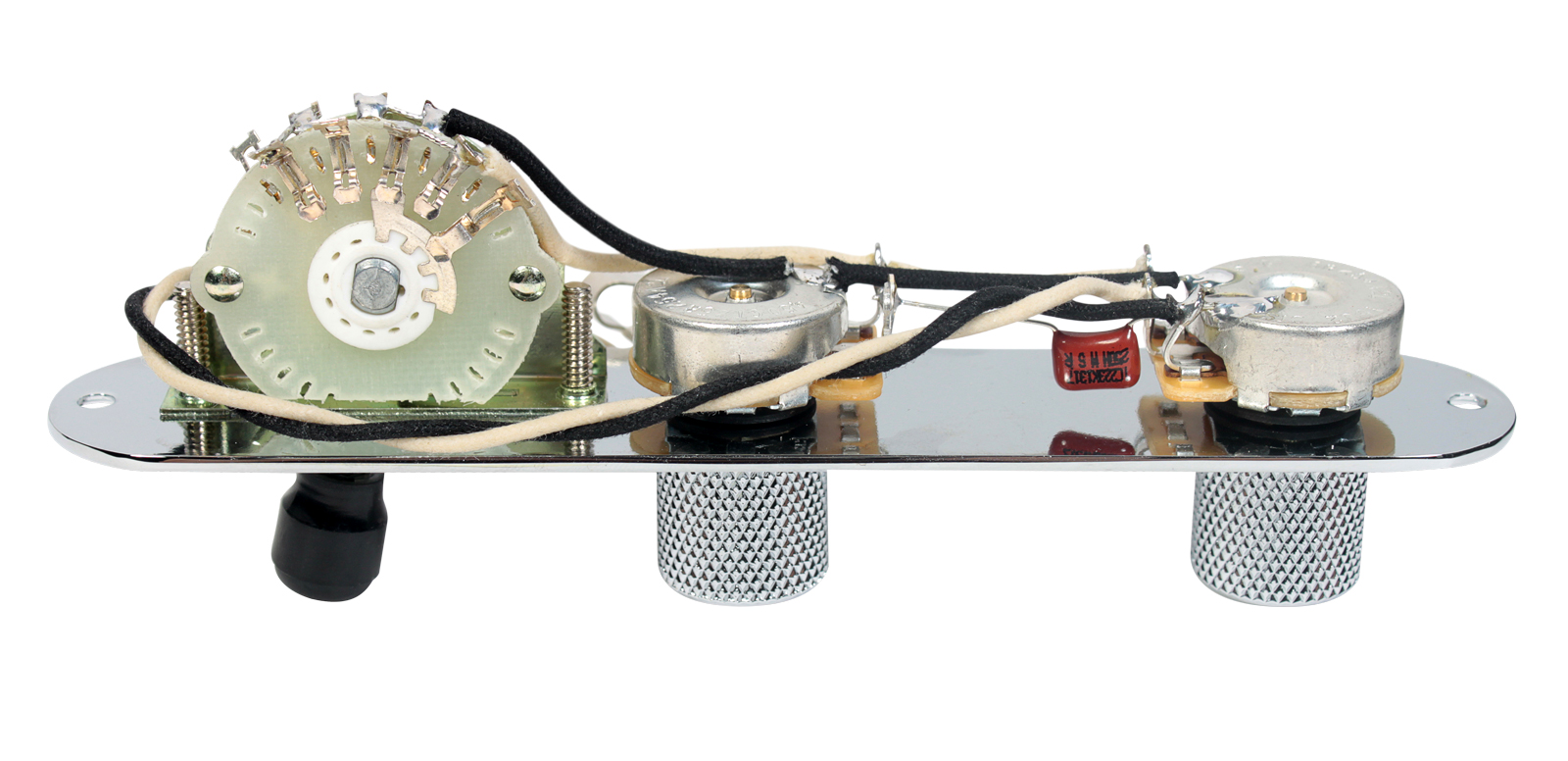 Fender Tele Telecaster 4 Way Reverse Control Plate w/Oak Grigsby Switch