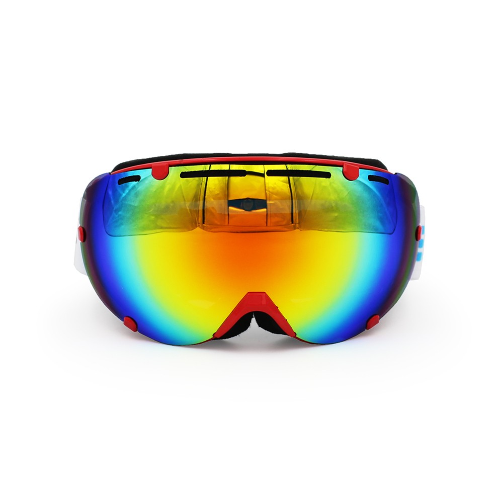 Ediors REVO Mirror Dual Lens Snowboard Ski Goggles with AntiFog Lens