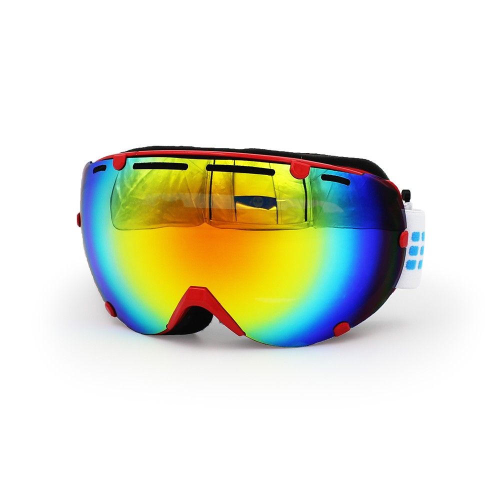 Ediors REVO Mirror Dual Lens Snowboard Ski Goggles with AntiFog Lens
