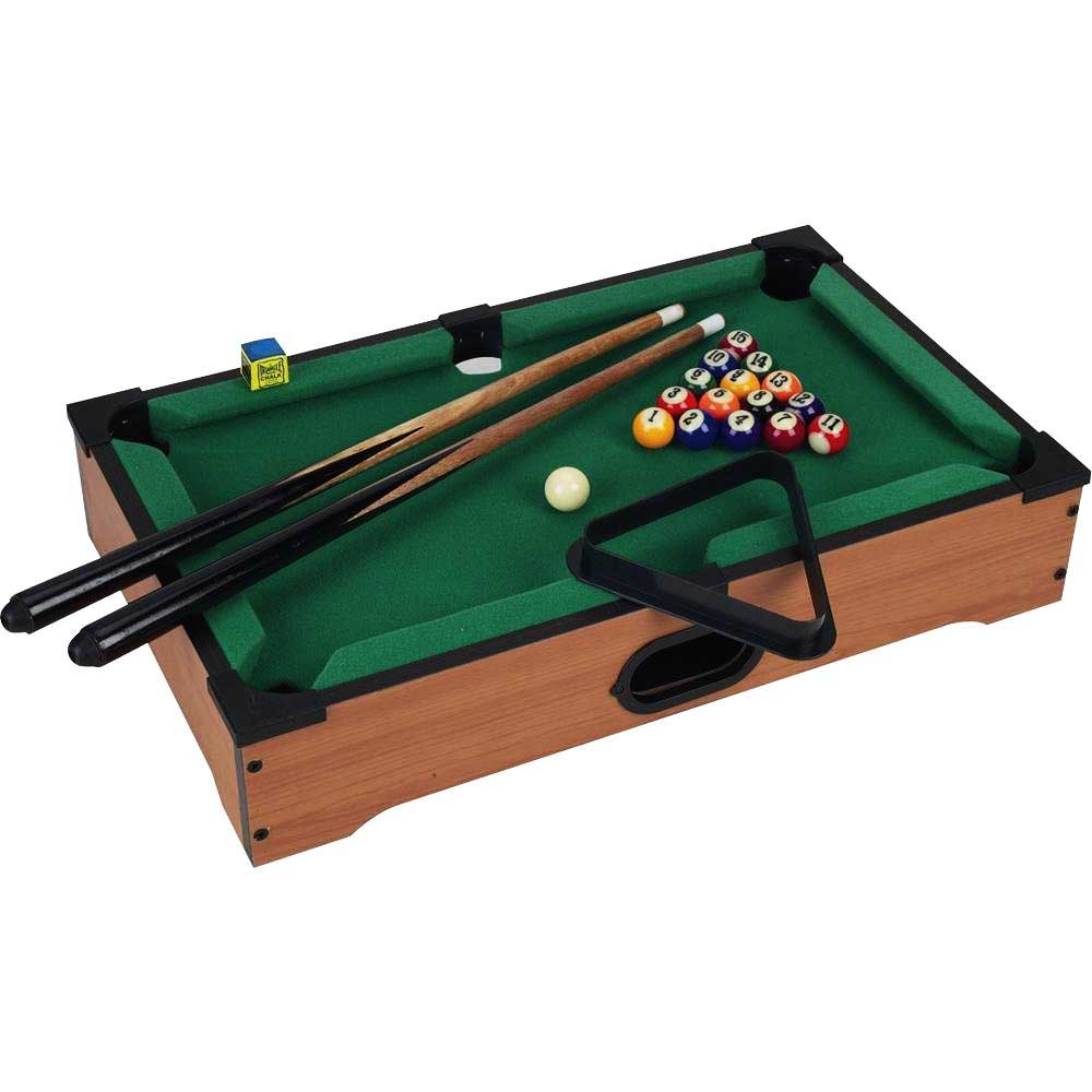 AwwCool Toys 20" Pool Billiards Wooden Tabletop Classic Portable Game