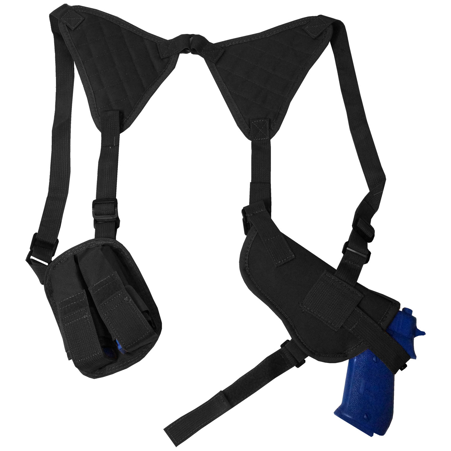 Every Day Carry Tactical Under Arm Shoulder Pistol Holster w/Double Mag Pouch eBay