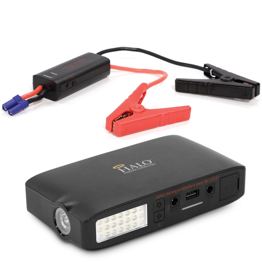 Halo Bolt 55,500 mWh Auto Emergency Car Jump Starter Power Bank Charger