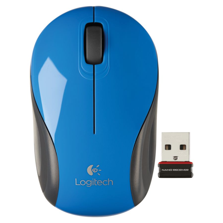 Logitech M187 2.4GHz Wireless 3-Button Optical Mini Scroll Mouse w ...