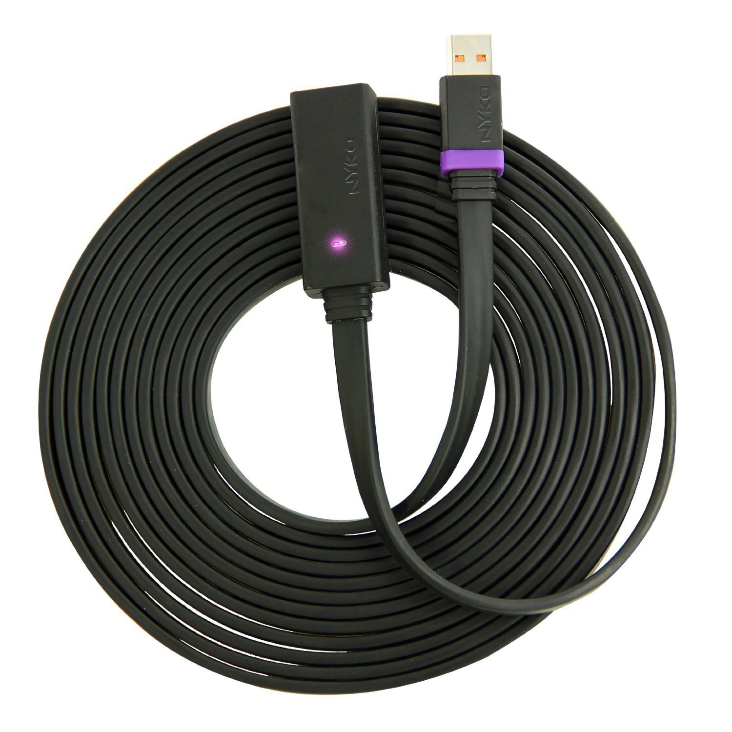 NYKO Extend Link 15ft Flat Cable Extension for XBOX 360 Kinect w/ LED Indicator eBay