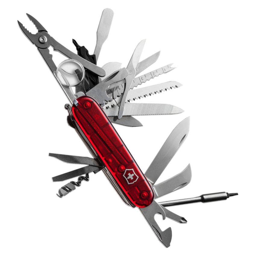 Victorinox Swiss Army Swiss Champ XLT Ruby Pocket Knife Multitool 53504