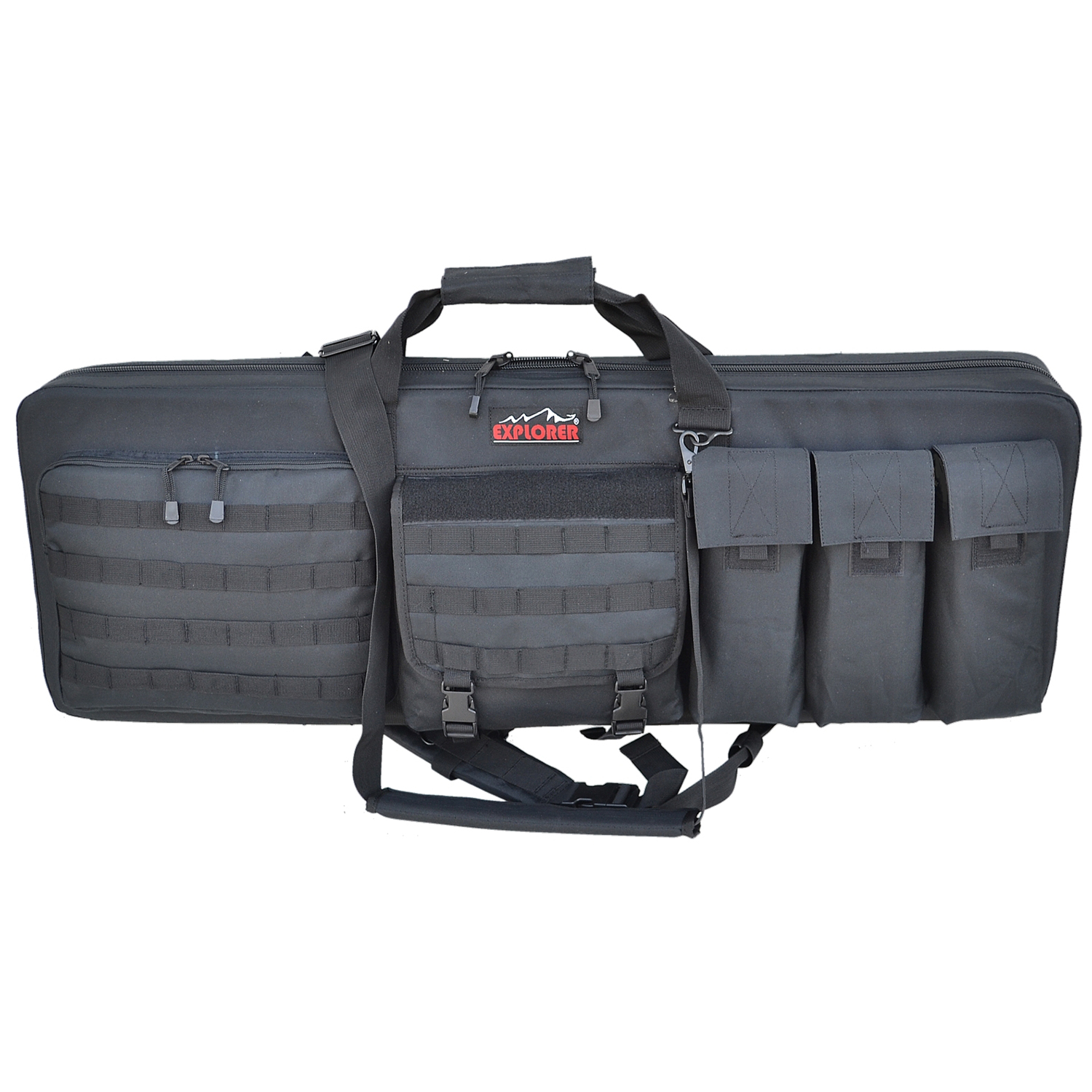 Every Day Carry Black 47" Heavy Duty Rolling Triple Rifle Case Range
