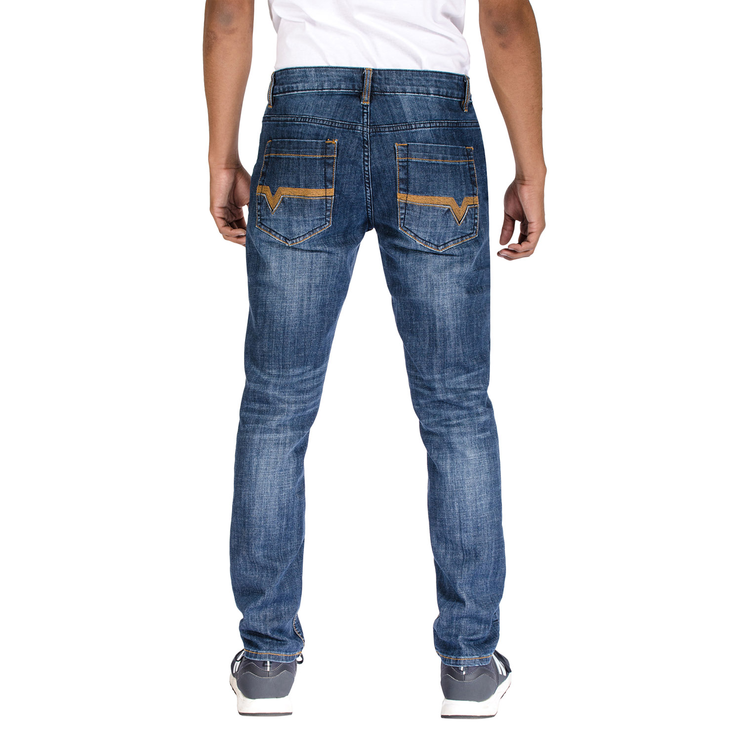 Alta Denim Men/'s Stretch Skinny Slim Fit 5-Pocket Fashion Jeans