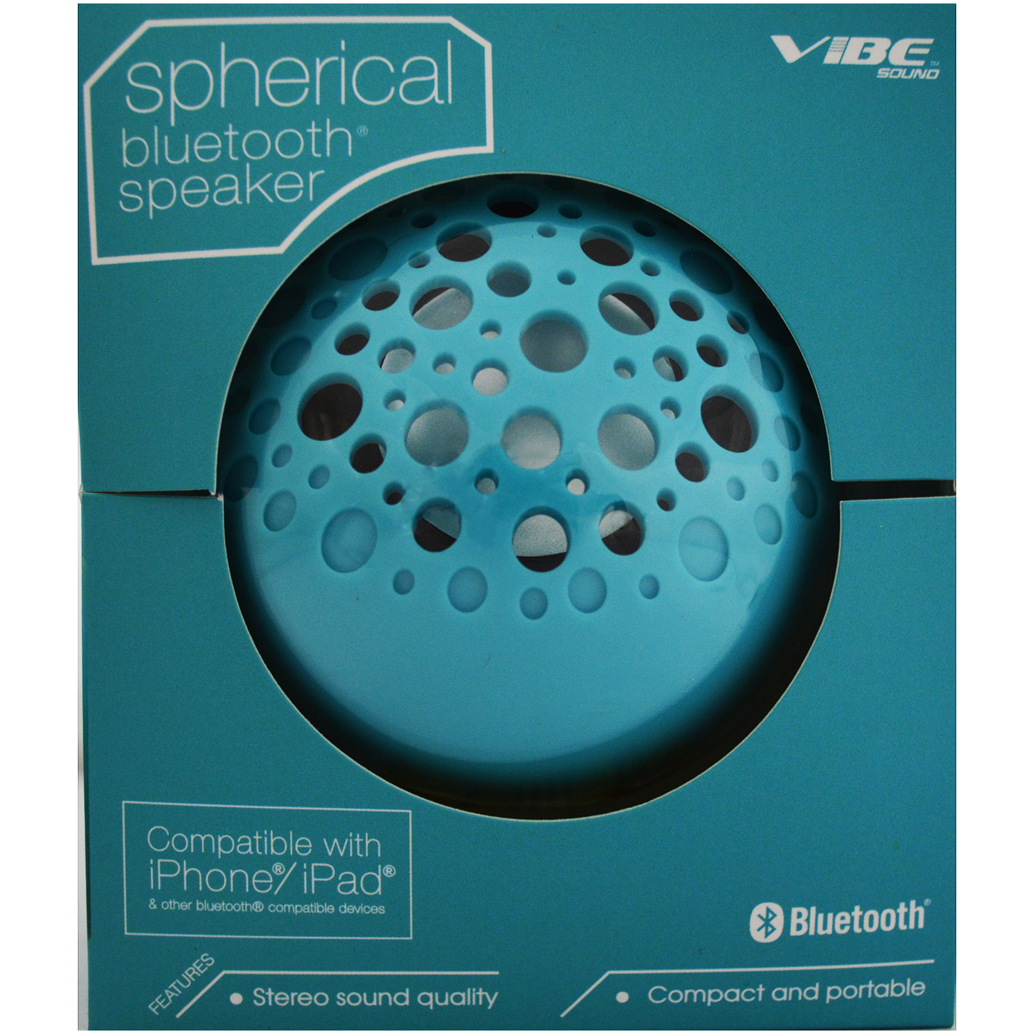 Vibe Spherical Portable Mini Bluetooth Speaker for Android & Apple