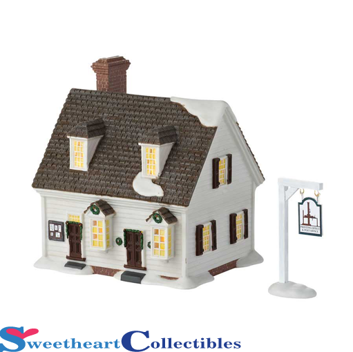 Department 56 Williamsburg Village Printing Office and Post Office 2012