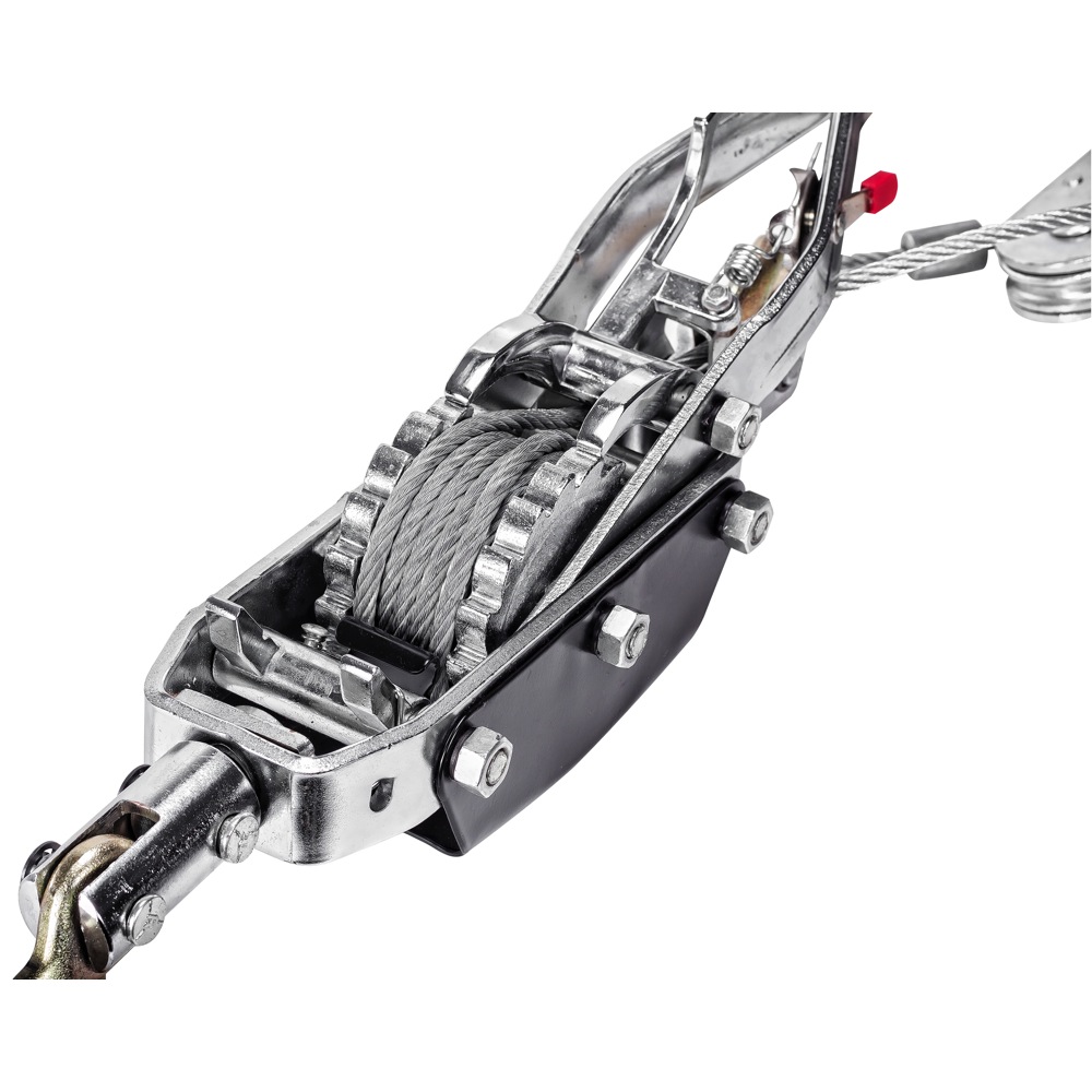 Powerbuilt 2 Ton Cable Puller ComeAlong Winch with Double Gear