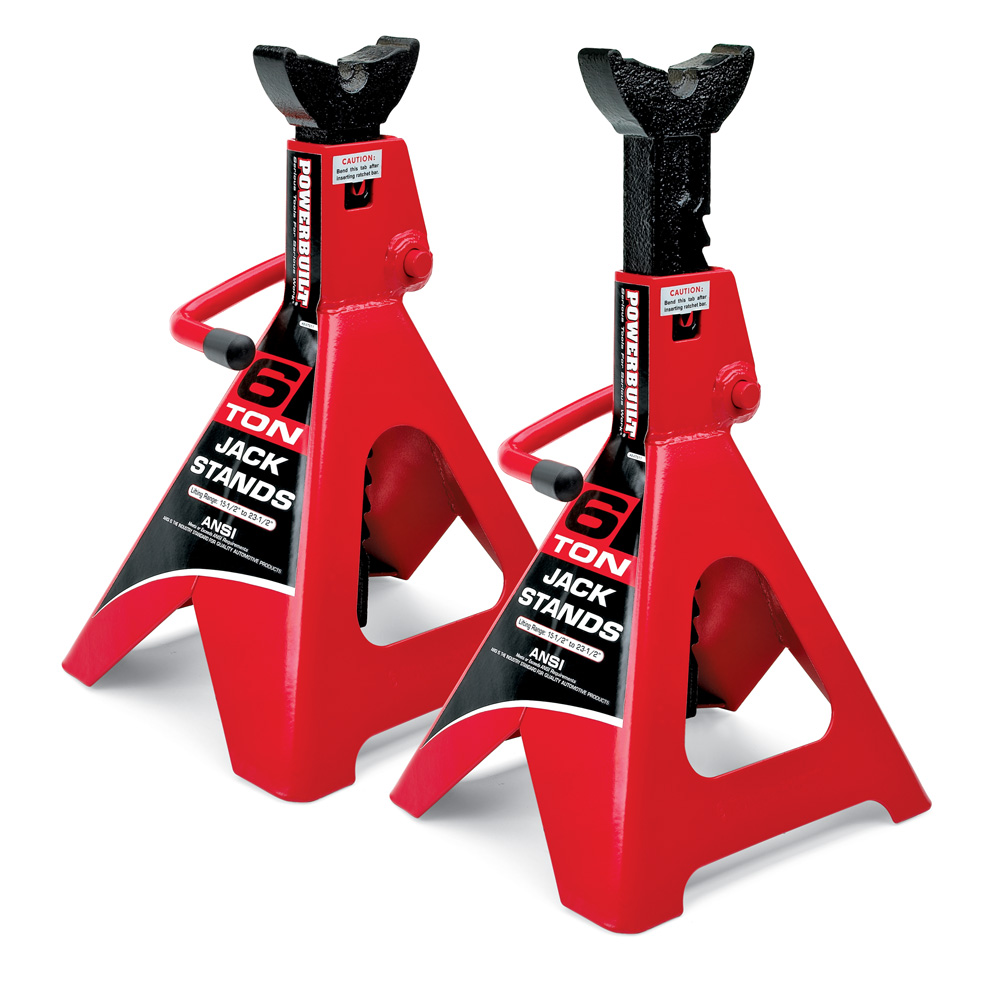 Powerbuilt® 6 Ton Ratchet Jack Stands 647511 eBay
