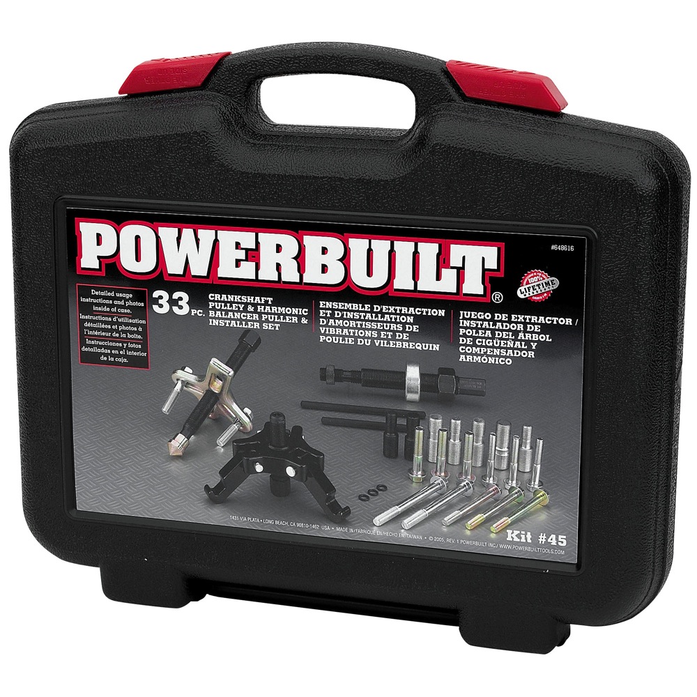 Powerbuilt® Harmonic Balance Puller & Pulley Installer Kit 648616 eBay