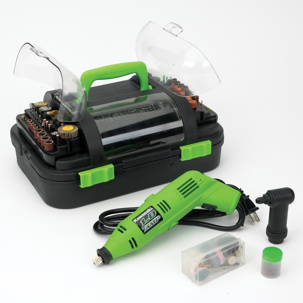 Kawasaki 190 Pc. Rotary Tool and Accessory Set Compare to Dremel New