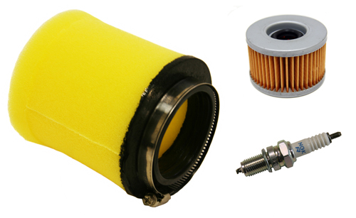 Air Filter, Oil Filter & NGK Spark Plug 2004-2007 Honda ... honda rancher 400 fuel filter 