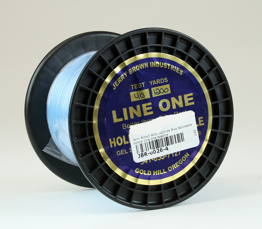 Jerry Brown Line One Hollow Core Spectra Braided Line 1200yds 40lb Blue