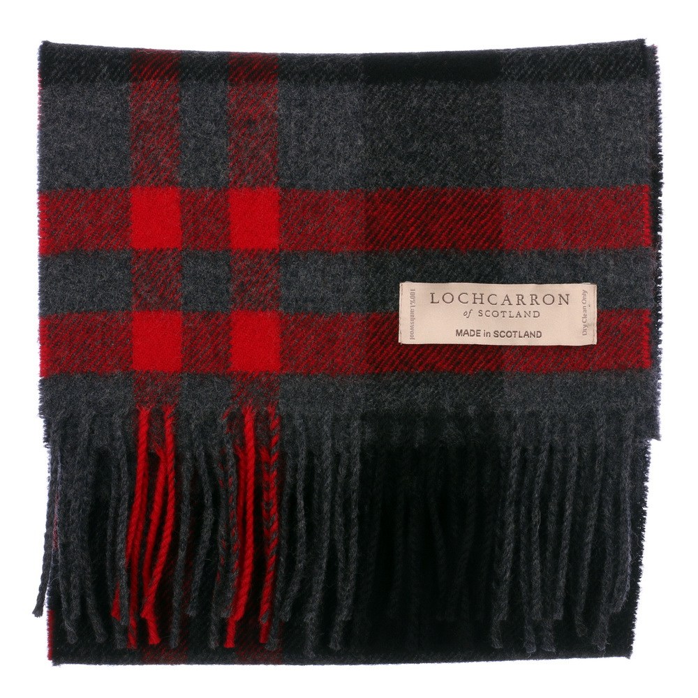 New Long Neck Tartan Scarf Scottish Lochcarron Wool Scarf in 20 Tartans