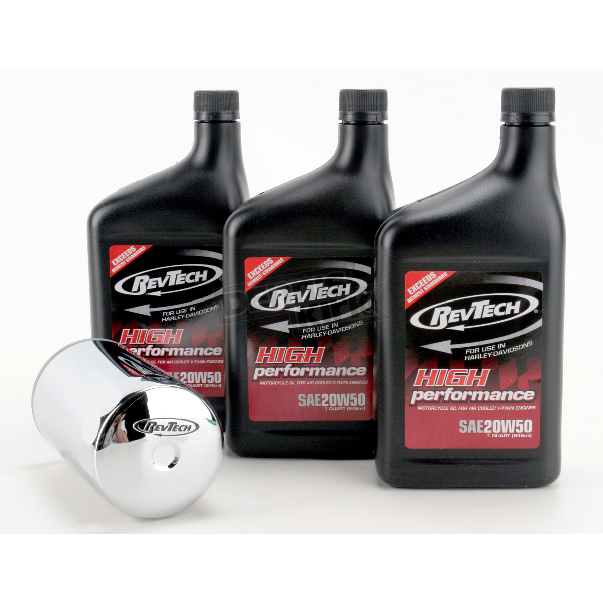 RevTech Oil Change Service Kit Harley Twin Cam (1999 up) Chrome