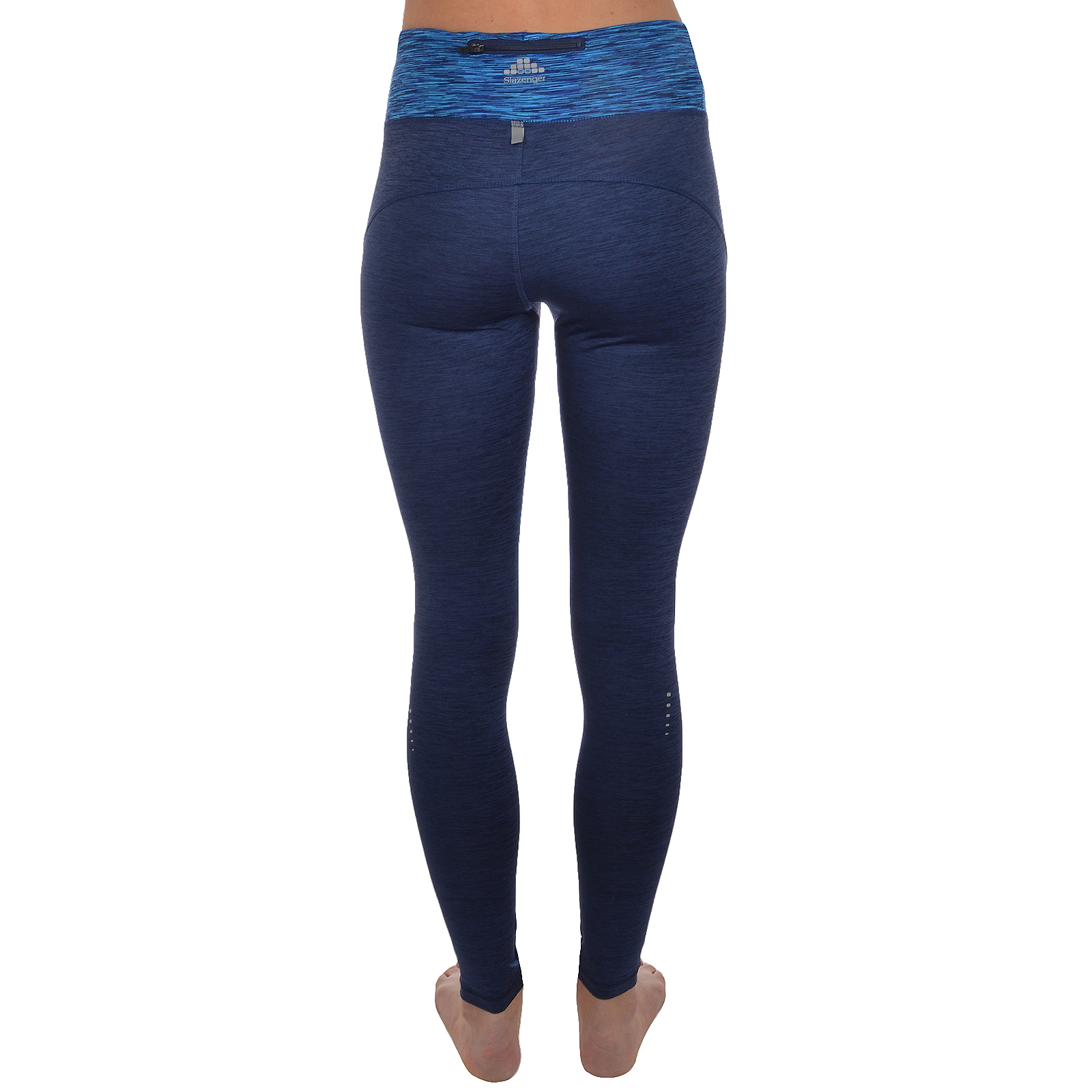 dunkelblau//schwarz Slazenger Damen Laufhose//Fitness-Leggings