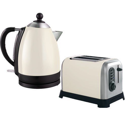 Kettle & Toaster Set 360 Cordless Jug Kettle 2 Slice Toaster