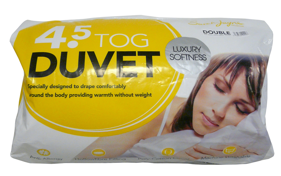 Dreamzone 4.5 Tog Thin Summer Duvet - Double - Cotton Hollow Fibre enlarged preview