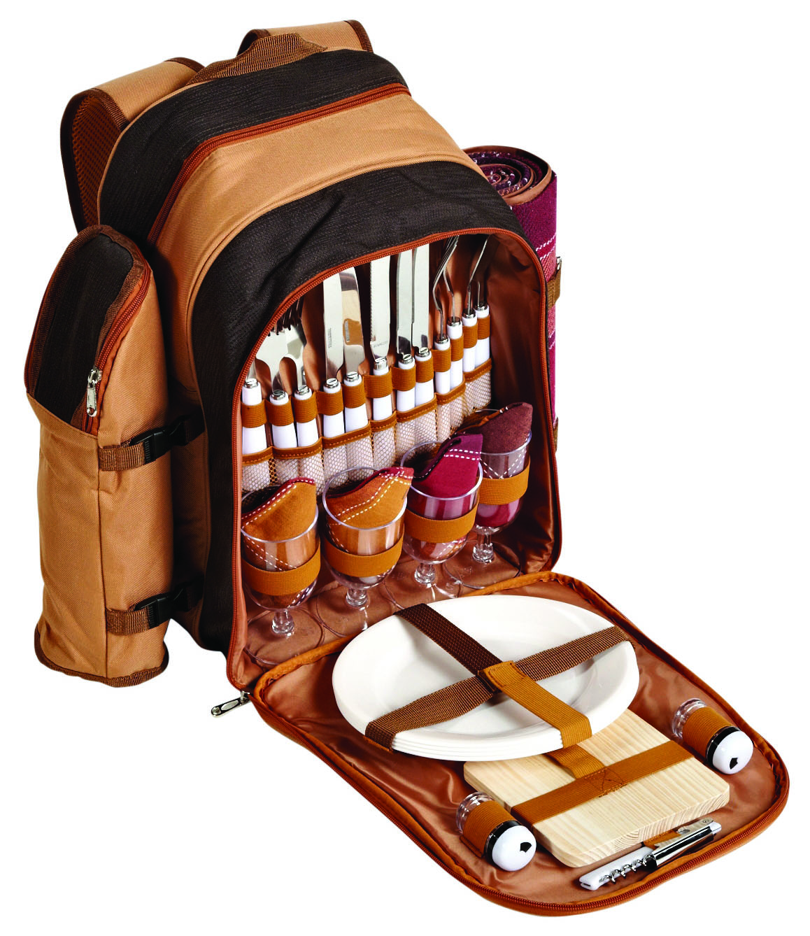 Luxury Picnic Set Carry Bag, Backpack, Trolley, Wine Bag & Picnic