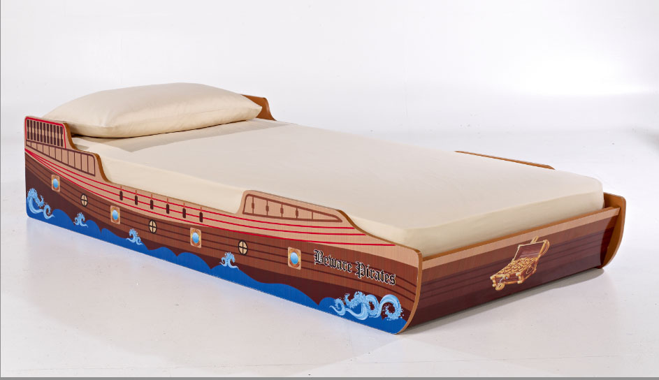 Pirate Bed Frame Childrens Single Bedstead Kids Pirate Ship Bed eBay