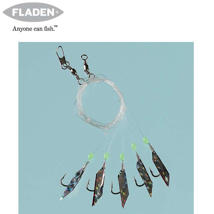 FLADEN MACKEREL FEATHERS RIGS SEA FISHING SINGLES COD BASS BREAM