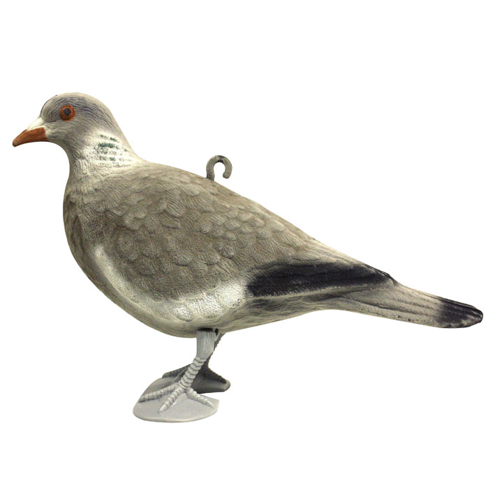 BISLEY FULL BODIED HEADS UP FLOCKED PIGEON DECOY +LEGS HUNTING SHOOTING