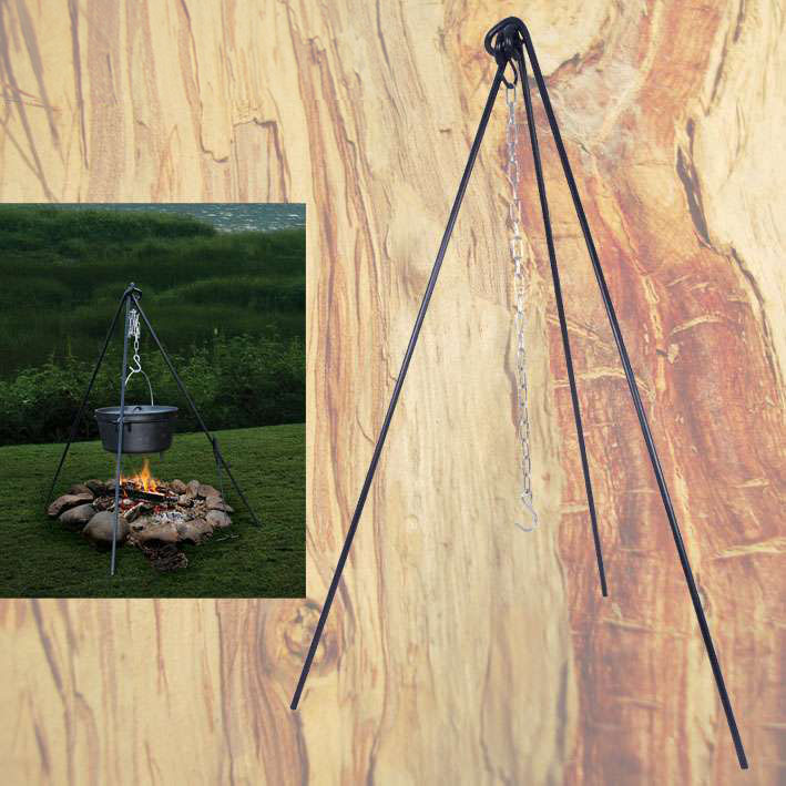 DUTCH OVEN TRIPOD LID LIFTER COMBO COOKING POT BUSHCRAFT CAMPING SURVIVAL eBay