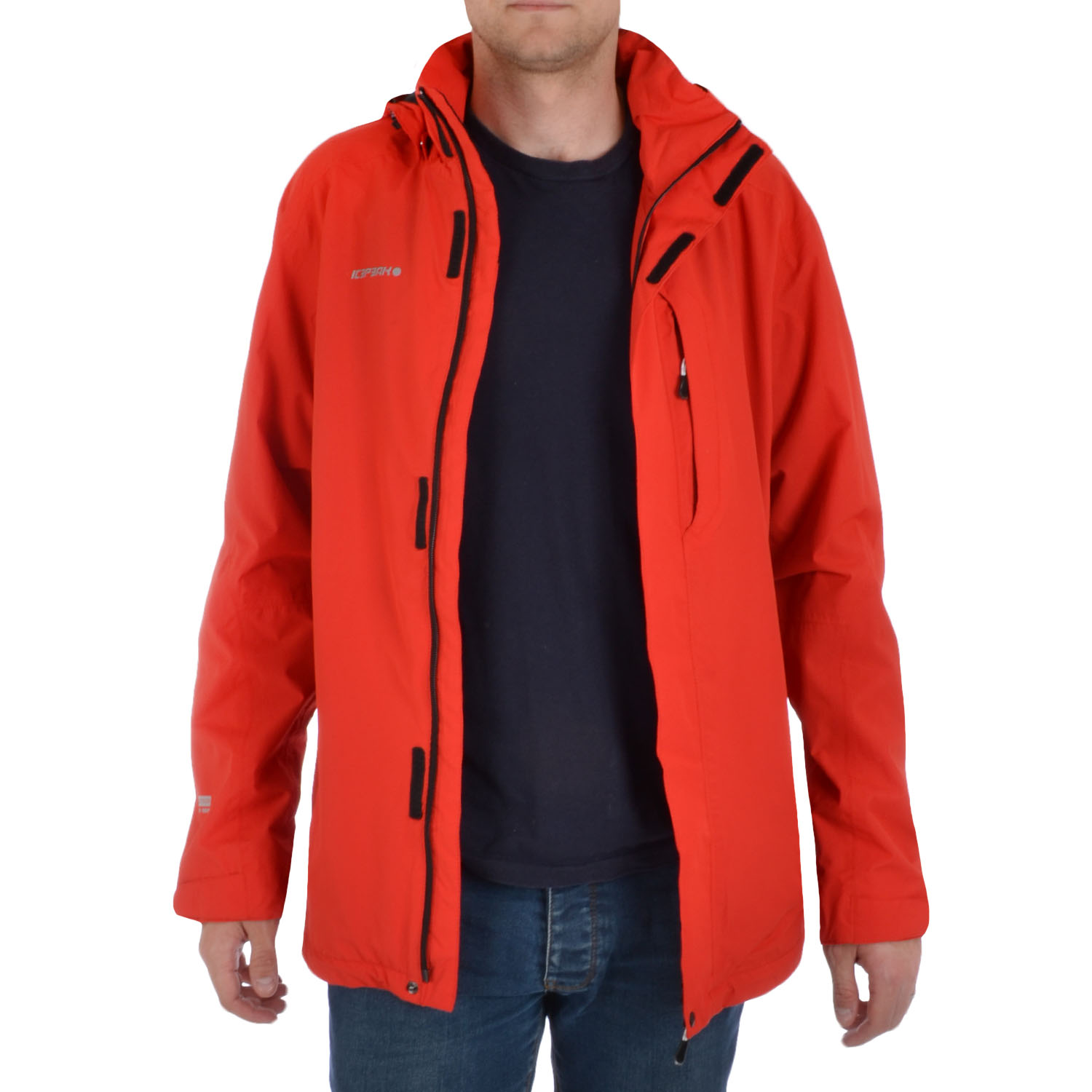 Icepeak Mens Lennart Packable Waterproof Walking Hiking Outdoor Rain Jacket Coat