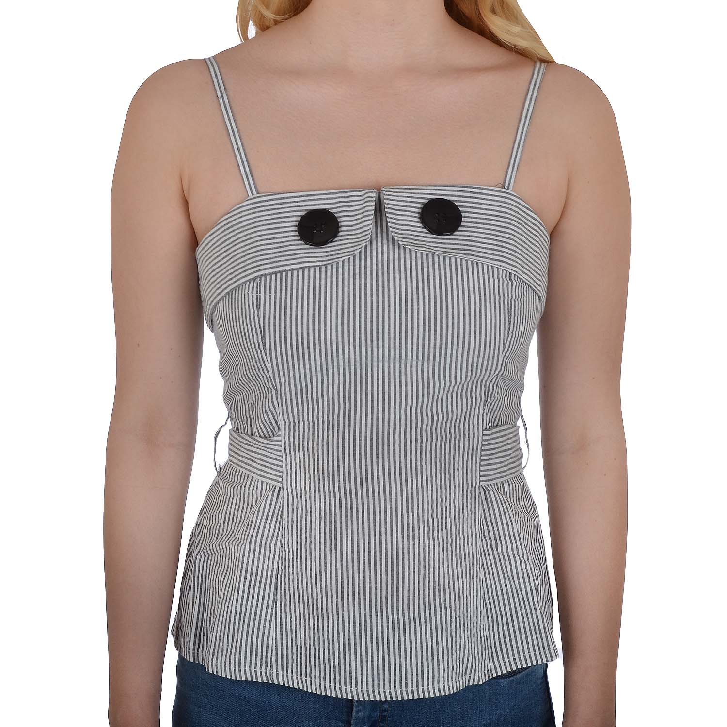 Miss Posh Ladies Womens Striped Sleeveless Cami Vest Top eBay