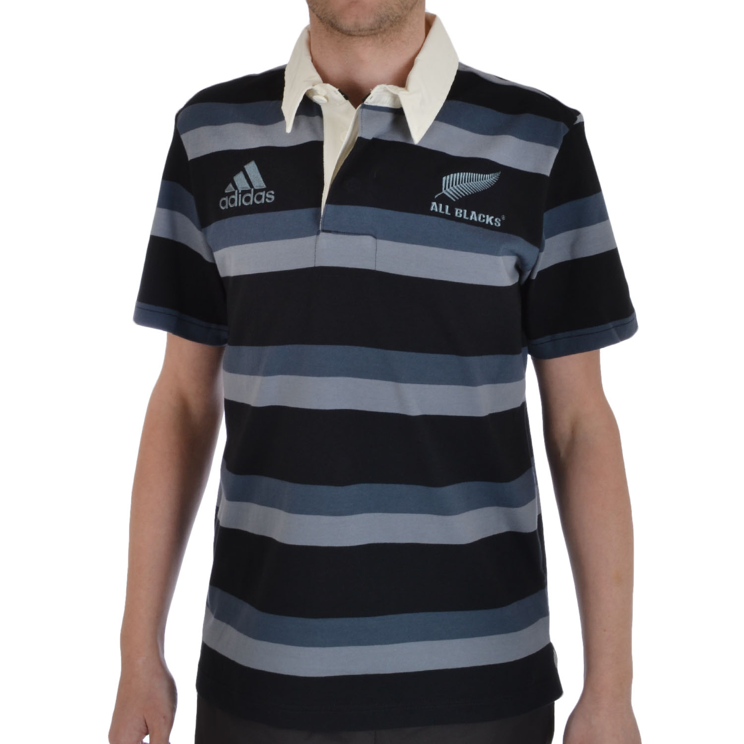 adidas Performance Rugby 16th Mens All Blacks New Zealand Polo Jersey