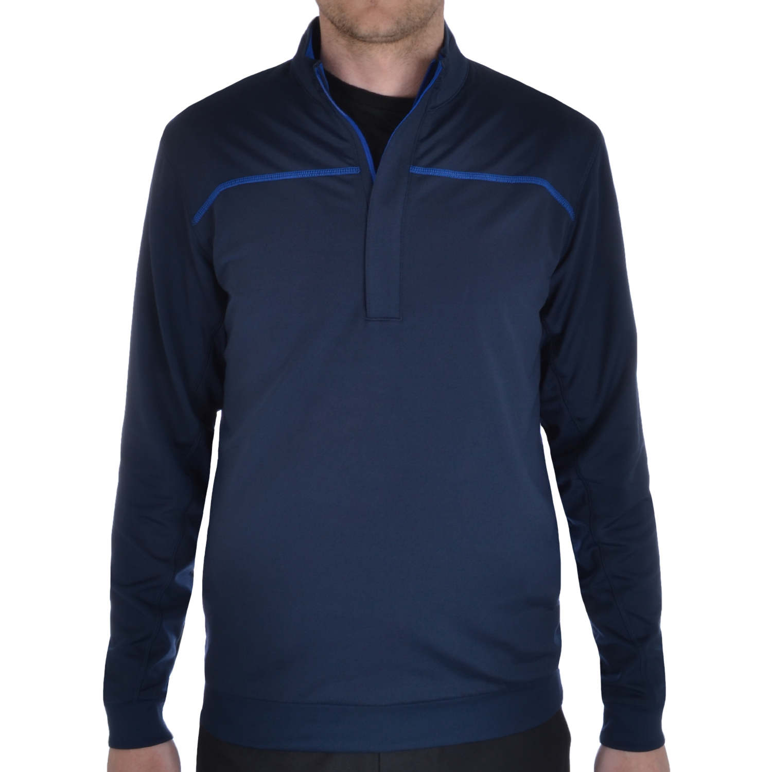 Ashworth Performance Mens EZTEC2 Golf French Terry Wind Pullover Jumper