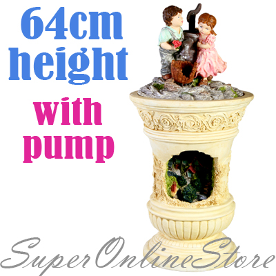 Fountain-Outdoor-Garden-Water-Feature-Plant-Pump-Light