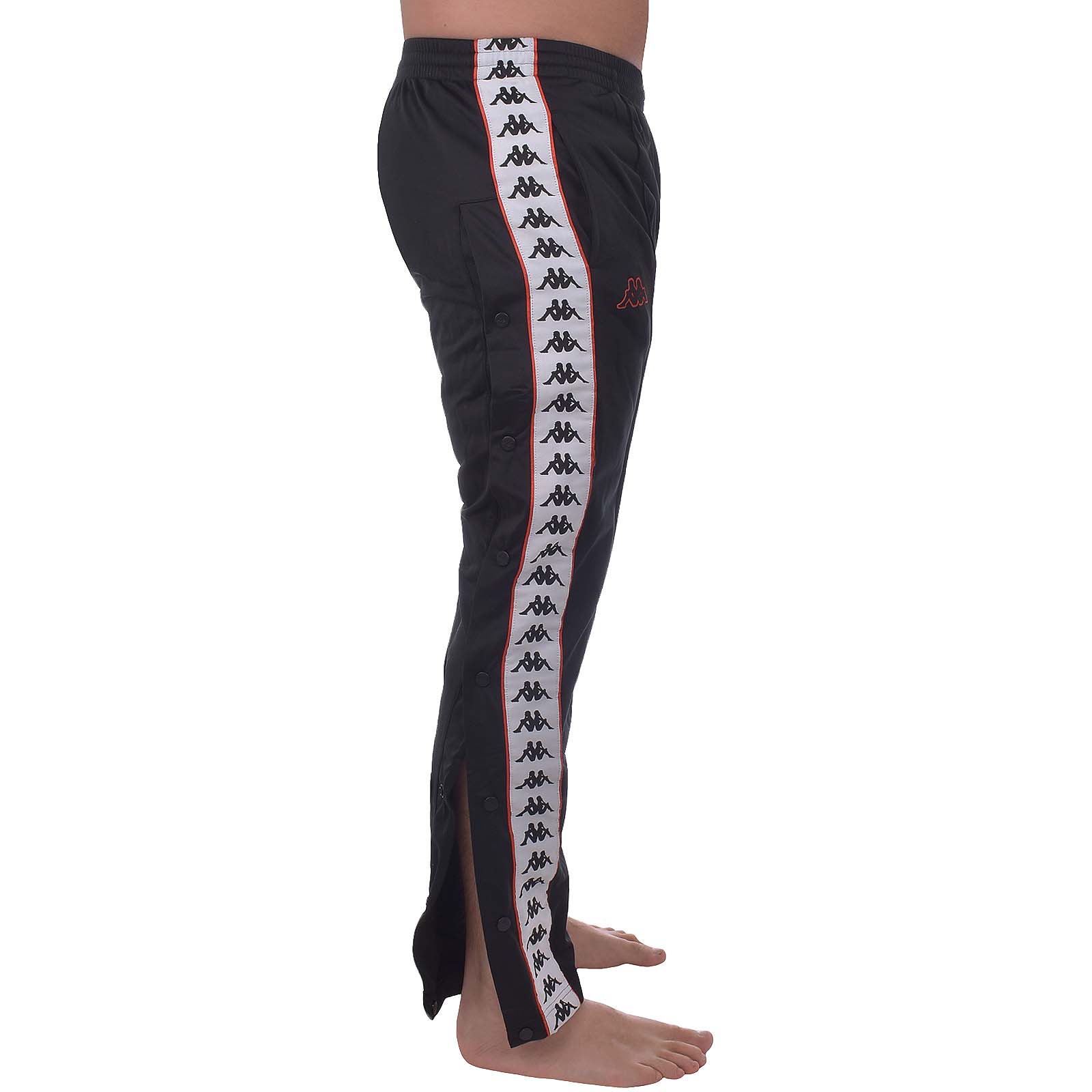 222 para hombre Kappa BANDA ASTORIA broches de presión ajustado Casual Retro poppers Chándal Pantalones