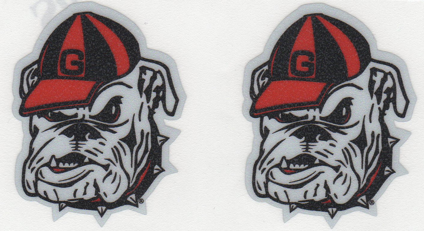 Bulldogs UGA MASCOT REFLECTIVE 2 PACK Sticker, Decal, Car