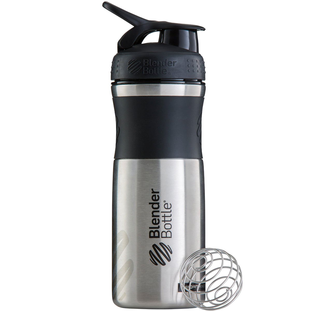 Blender Bottle Stainless Steel SportMixer 28 oz. Tritan Grip Shaker eBay