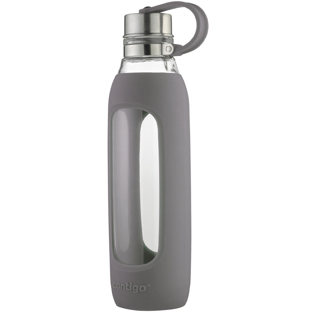 Purity Glass Water Bottle with Tethered Lid Contigo 20 oz