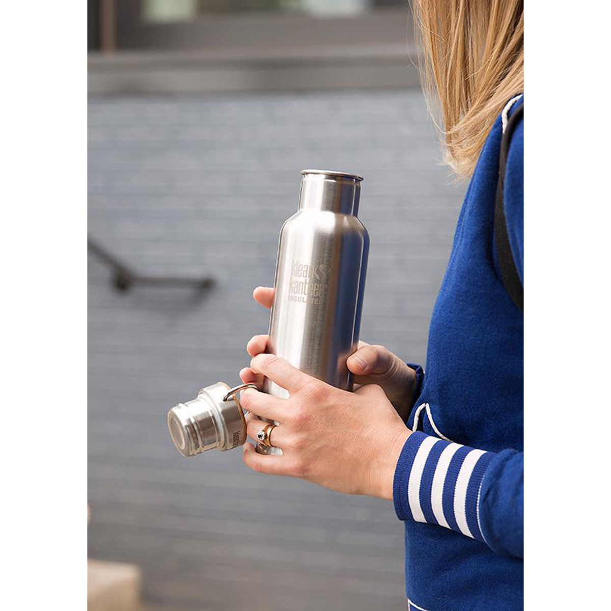 Klean Kanteen Reflect 20 oz Insulated Bottle with Bamboo Loop Cap